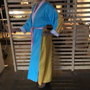 Vintage Robe Fernando Sanchez Color Blocking
